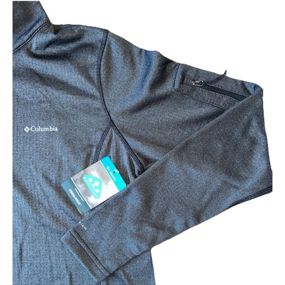 NEW Columbia Park View Grid Fleece Long Sleeve Half-Zip Women's Size Large Gray - Picture 5 of 11
